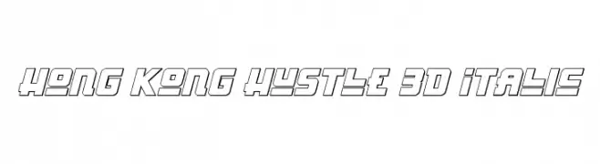 Hong Kong Hustle 3D Italic 
