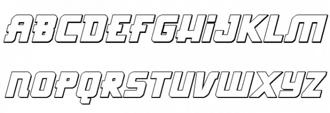 Hong Kong Hustle 3D Italic Polices MAJUSCULES