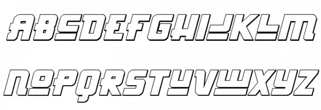 Hong Kong Hustle 3D Italic फ़ॉन्ट लोअरकेस