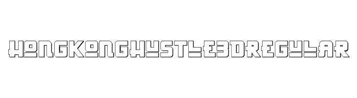 Hong Kong Hustle 3D Regular  baixar fontes gratis