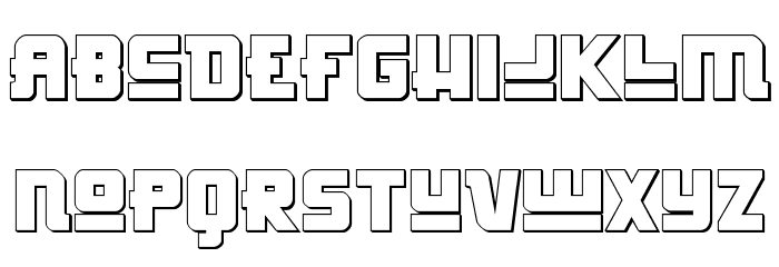 Hong Kong Hustle 3D Regular Font LOWERCASE