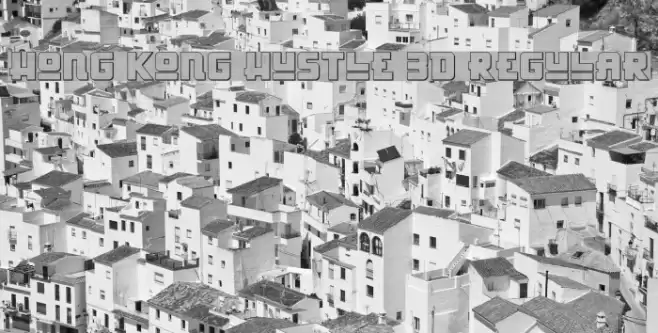 Hong Kong Hustle 3D Regular Font examples