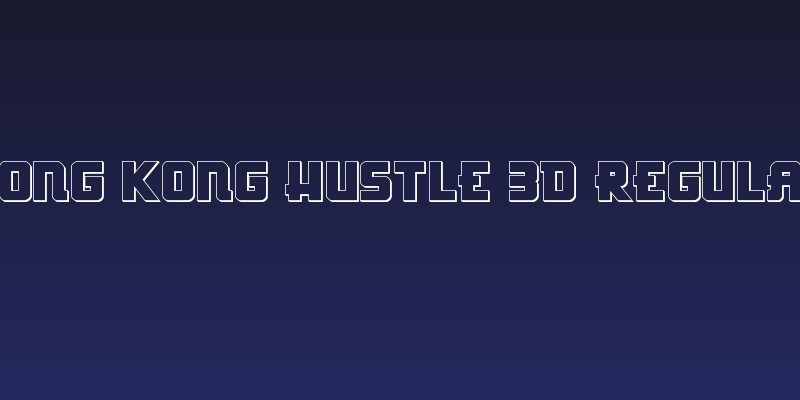 Hong Kong Hustle 3D Regular Social Header