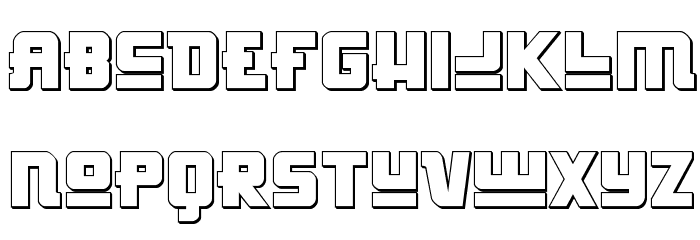 Hong Kong Hustle 3D Regular Font LOWERCASE