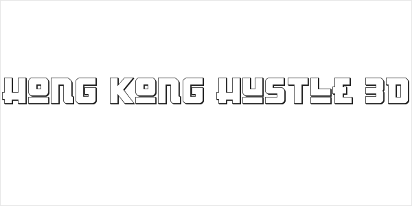 Hong Kong Hustle 3D Logo