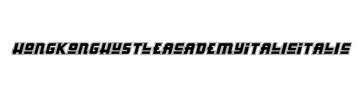 Hong Kong Hustle Academy Italic Italic  Frei Schriftart Herunterladen