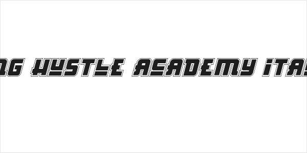 Hong Kong Hustle Academy Italic Italic Logo