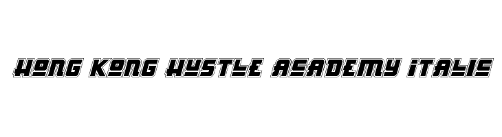 Hong Kong Hustle Academy Italic  フリーフォントのダウンロード