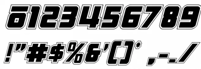 Hong Kong Hustle Academy Italic Font OTHER CHARS