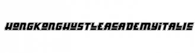 Hong Kong Hustle Academy Italic  Fuentes Gratis Descargar