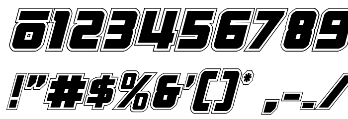 Hong Kong Hustle Academy Italic Font OTHER CHARS