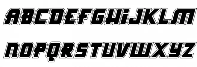 Hong Kong Hustle Academy Italic フォント 大文字