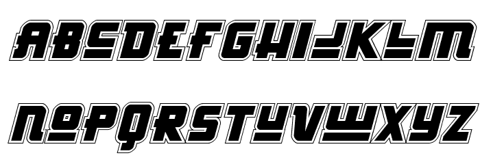 Hong Kong Hustle Academy Italic Font LOWERCASE