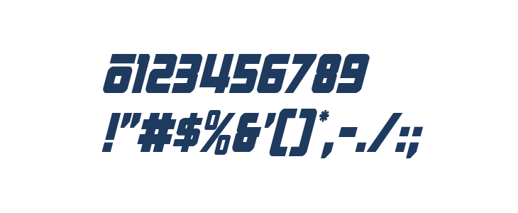 Hong Kong Hustle Condensed Ital Condensed Italic Other Characters