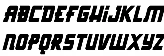Hong Kong Hustle Condensed Ital Condensed Italic Font UPPERCASE