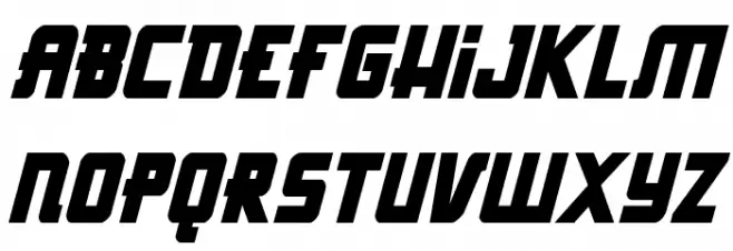 Hong Kong Hustle Condensed Italic फ़ॉन्ट अपरकेस