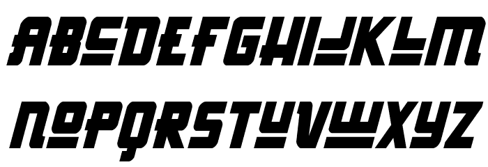 Hong Kong Hustle Condensed Italic Font LOWERCASE