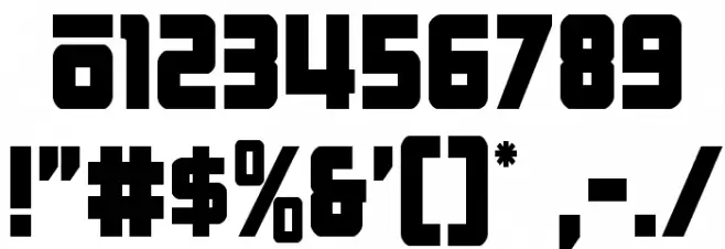 Hong Kong Hustle Condensed Font OTHER CHARS