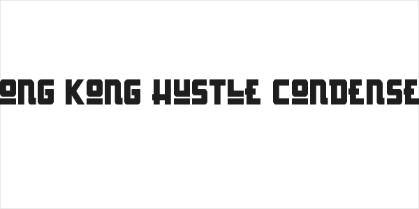 Hong Kong Hustle Condensed Logo