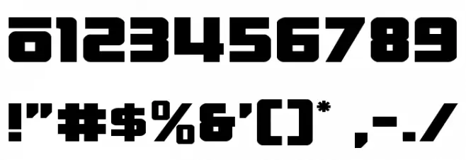 Hong Kong Hustle Expanded Expanded Font OTHER CHARS