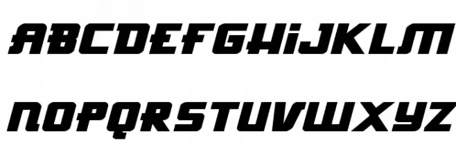 Hong Kong Hustle Expanded Itali Expanded Italic フォント 大文字