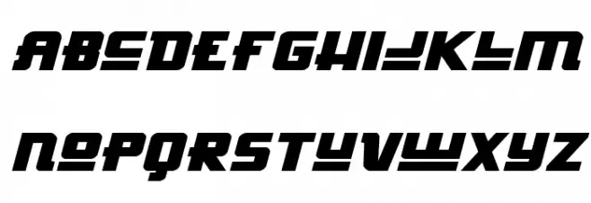Hong Kong Hustle Expanded Itali Expanded Italic फ़ॉन्ट लोअरकेस
