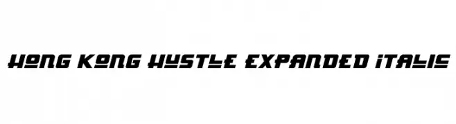 Hong Kong Hustle Expanded Italic  नि: शुल्क फ़ॉन्ट्स डाउनलोड