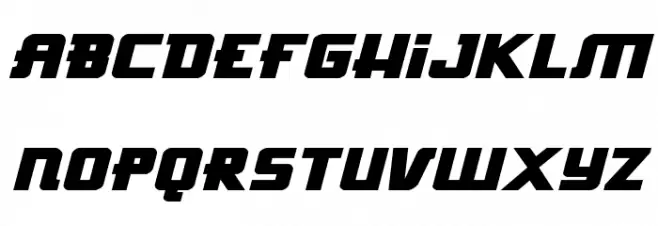 Hong Kong Hustle Expanded Italic Polices MAJUSCULES