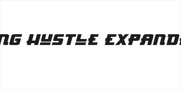Hong Kong Hustle Expanded Italic Logo