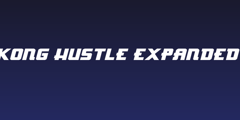 Hong Kong Hustle Expanded Italic Social Header