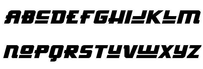 Hong Kong Hustle Expanded Italic Font LOWERCASE