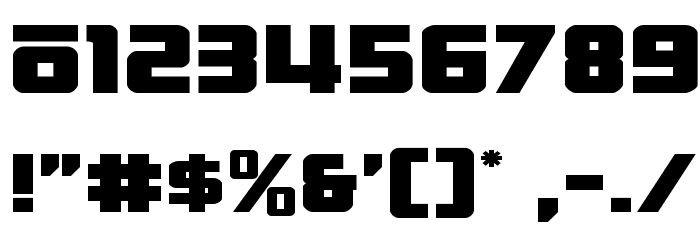 Hong Kong Hustle Expanded Font OTHER CHARS
