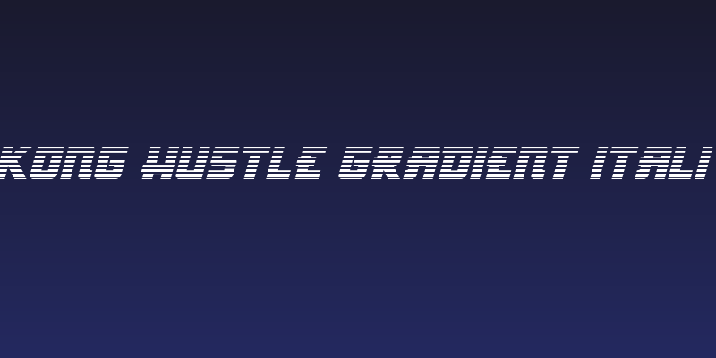 Hong Kong Hustle Gradient Itali Italic Social Header