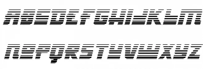 Hong Kong Hustle Gradient Itali Italic फ़ॉन्ट लोअरकेस