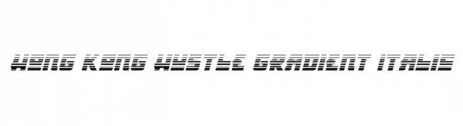 Hong Kong Hustle Gradient Italic  नि: शुल्क फ़ॉन्ट्स डाउनलोड