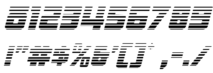 Hong Kong Hustle Gradient Italic Font OTHER CHARS