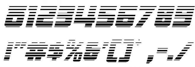 Hong Kong Hustle Gradient Italic Font OTHER CHARS