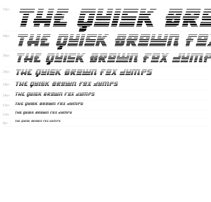 Hong Kong Hustle Gradient Italic Waterfall