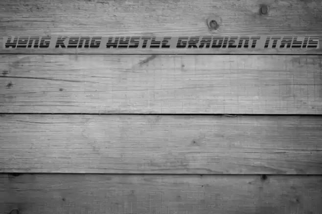 Hong Kong Hustle Gradient Italic Font examples