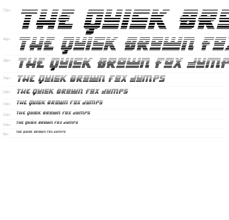 Hong Kong Hustle Gradient Italic Waterfall