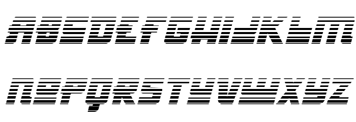 Hong Kong Hustle Gradient Italic Font LOWERCASE