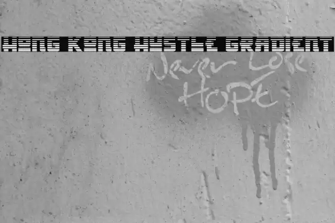 Hong Kong Hustle Gradient Font examples