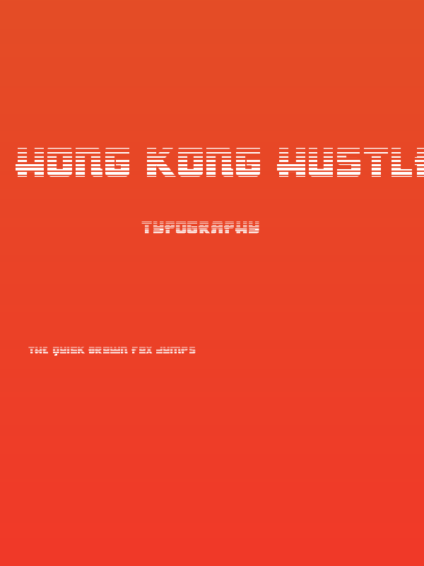 Hong Kong Hustle Gradient Poster