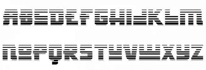 Hong Kong Hustle Gradient フォント 小文字