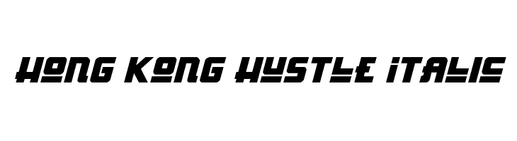 Hong Kong Hustle Italic Font