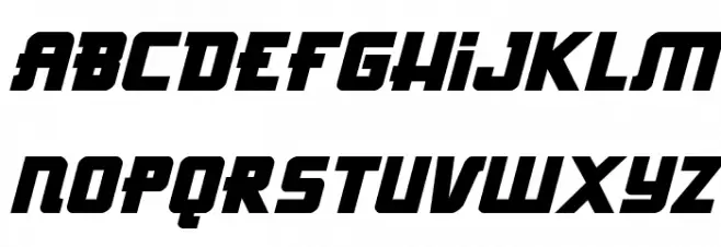 Hong Kong Hustle Italic Schriftart Groß