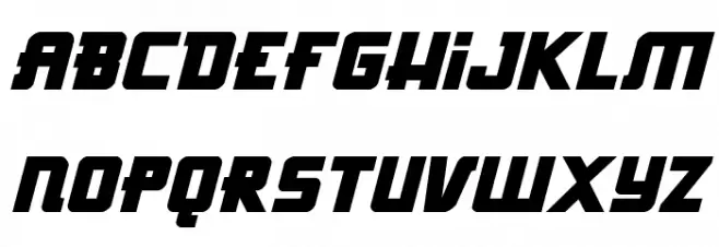 Hong Kong Hustle Italic Schriftart Groß