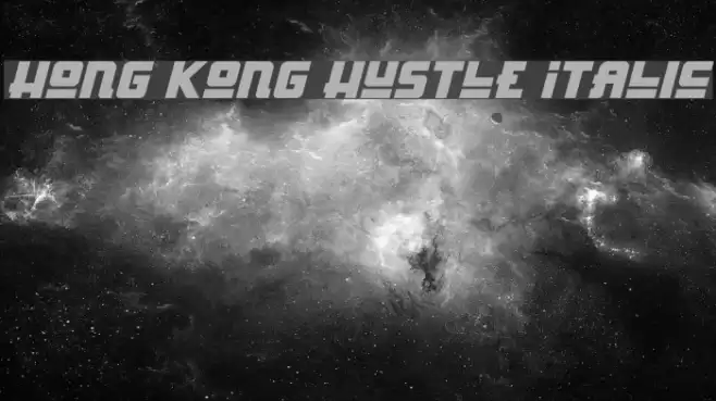 Hong Kong Hustle Italic Font examples