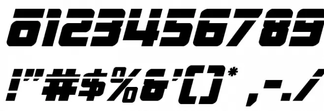 Hong Kong Hustle Laser Italic Italic Font OTHER CHARS