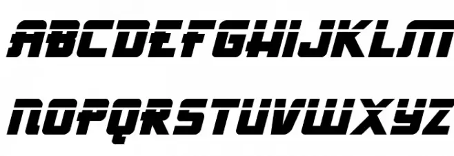 Hong Kong Hustle Laser Italic Italic خط أحرف كبيرة